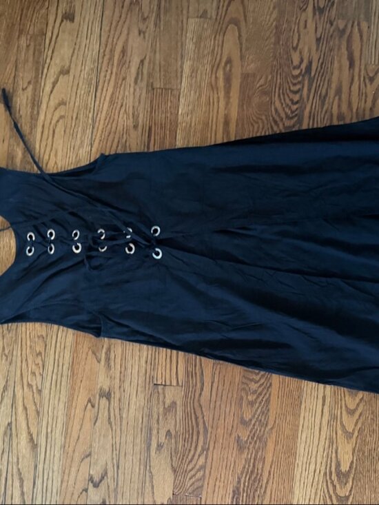 Theory Dresses & Skirts - Theory Black Sleeveless Lace-Up Dress Size 8